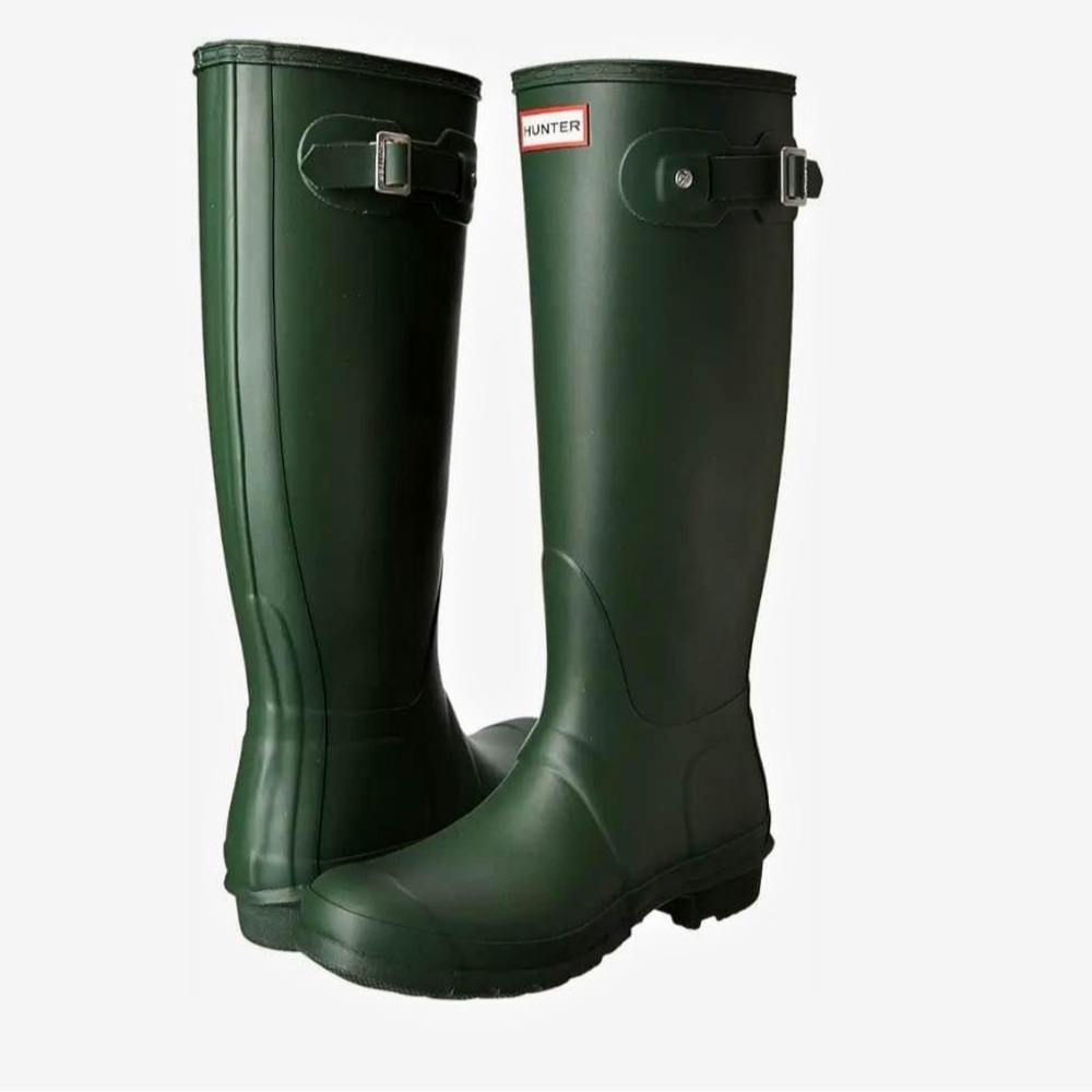 HUNTER Original Tall Green Jasper boots 8 M